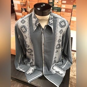 Max Leather Western Shirt